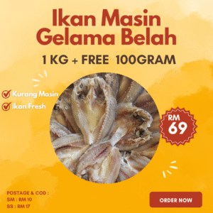 IKAN MASIN GELAMA (1KG FREE 100 GRAM)